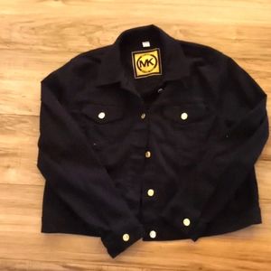 Black jean jacket micheal kors
